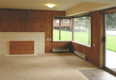 Pine Lake lower living room